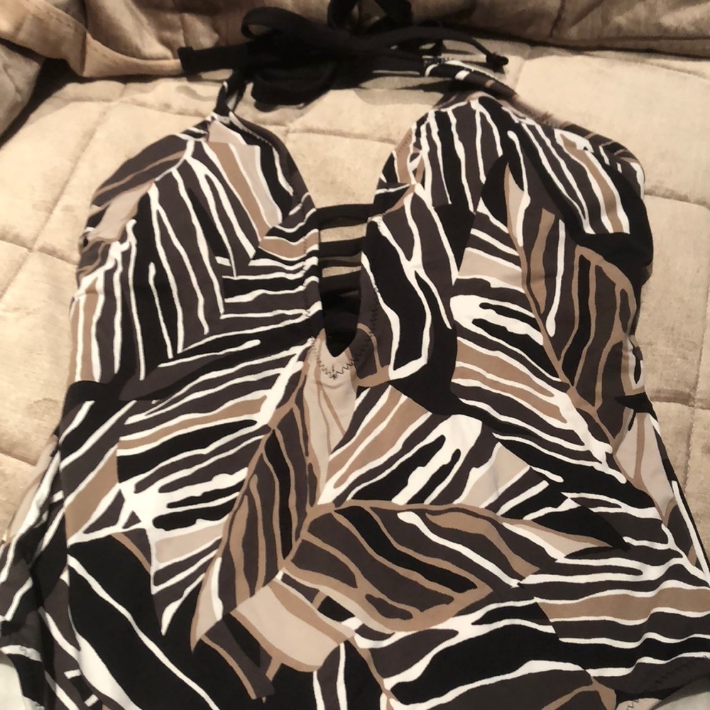 Lelani One Piece Palm Leaf Swimsuit Bathing Suit